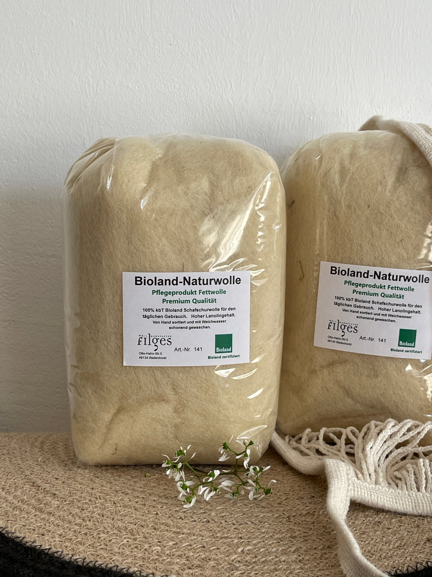 Bioland Naturwolle 100 Gramm