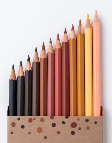 Hautfarben Buntstifte