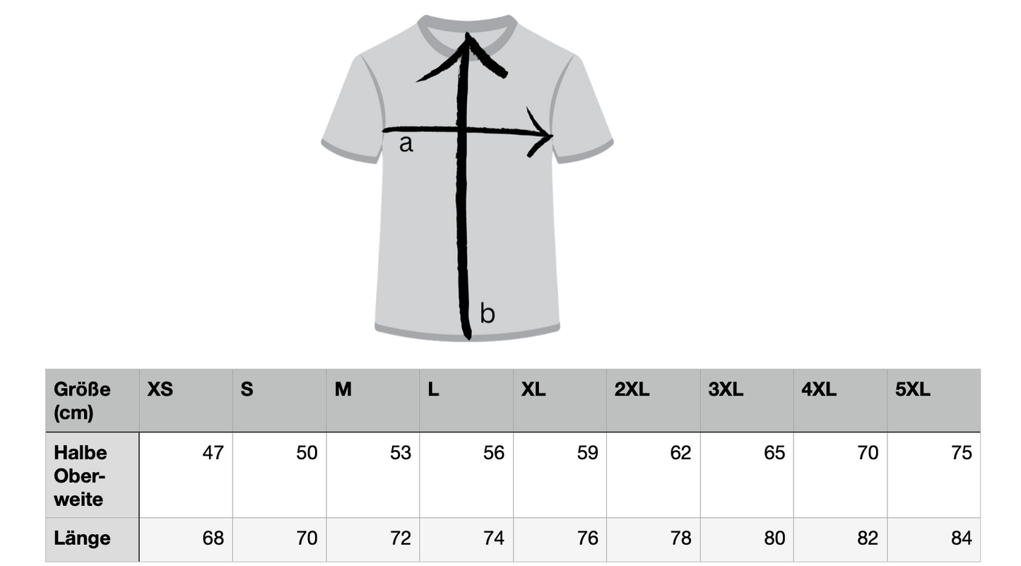 schwarzes Shirt "Zusammenhalt" bedruckt mit kurzem Arm