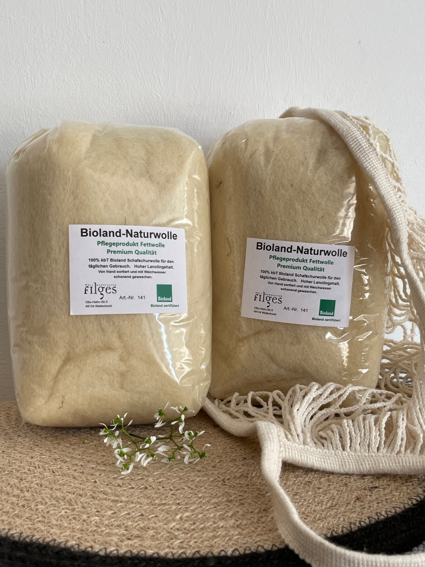 Bioland Naturwolle 100 Gramm