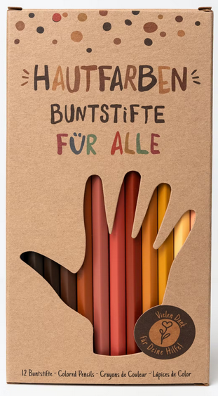 Hautfarben Buntstifte