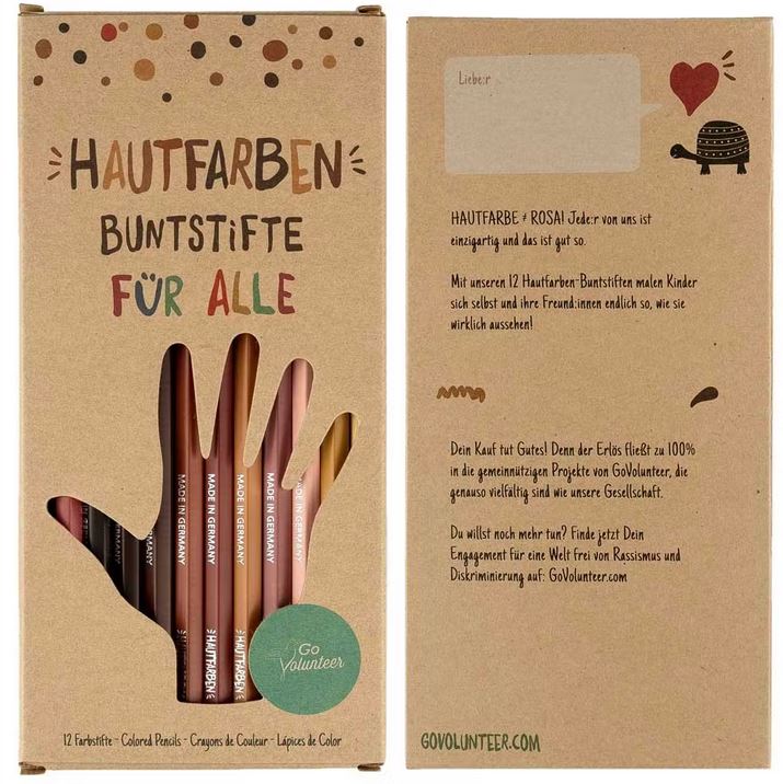 Hautfarben Buntstifte